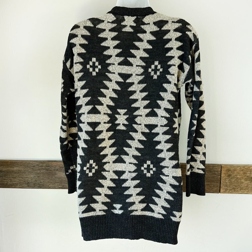 Elodie Mohair Blend Southwestern Sweater M‎ Cardigan - Picture 2 of 7